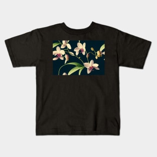 Botanical Drawing of an Orchid Kids T-Shirt